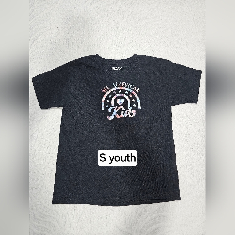 Gildan Black 'All American Kid' S Youth T-Shirt​​​​